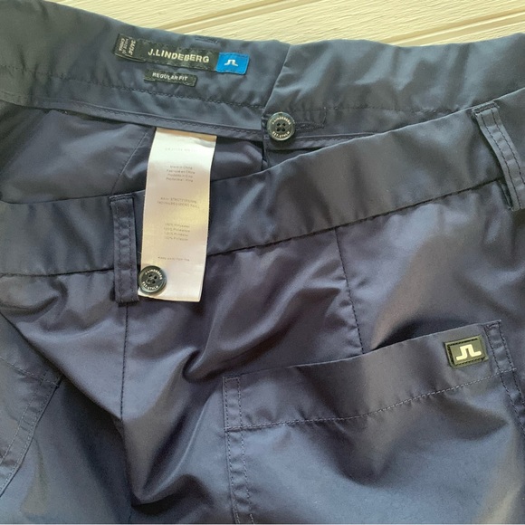 J. Lindeberg ~ Men’s Troyan Micro Twill Navy Regular Fit Golf Pants - Picture 8 of 12